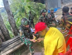 Pengobatan Gratis dari Satgas Yonif 614/RJP, Bantu Masyarakat di Perbatasan Papua