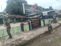 Koramil 1010-03/Tapin Selatan Laksanakan Pembersihan Pangkalan