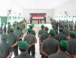 Dandim 1801/Manokwari Pimpin Acara Korp Raport dan Pelepasan Kasdim