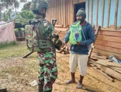 Satgas Yonif 614/RJP Jalin Silaturahmi dengan Tokoh Masyarakat Kampung Ninabua