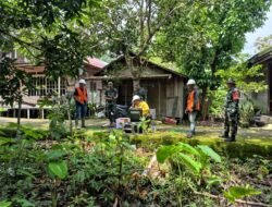 Dukung Kesejahteraan Warga, TNI Manunggal Air Bersih di Desa Banyu Tajun Pangkalan