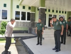 Danrem 012/TU Sambut Hangat Kunjungan Kapolres Aceh Barat