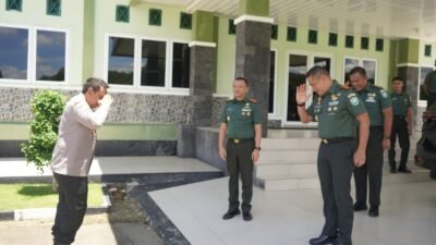 Danrem 012/TU Sambut Hangat Kunjungan Kapolres Aceh Barat