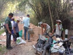 Sinergi TNI dan Masyarakat: Perbaikan Jalan Tani di Desa Tawangrejo