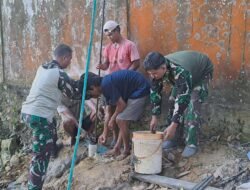 Kodim 0911/Nunukan Bangun Sumur Bor untuk Meningkatkan Akses Air Bersih di Kelurahan Mansapa