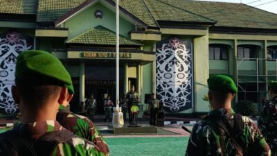 Upacara Bendera di Kodim 1010/Tapin: Letkol Inf Dimas Yamma Putra Tanamkan Jiwa Patriotisme dan Kebangsaan