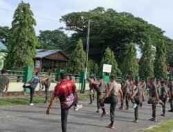 Kodim 0114/Aceh Jaya Gelar Pembinaan Fisik