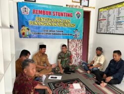 Babinsa Serka Suherman Pimpin Percepatan Penurunan Stunting di Desa Sei Tunjang
