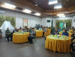 Kodim 0909/Kutai Timur Gelar Vicon dan Halal Bihalal Purnawirawan TNI-Polri
