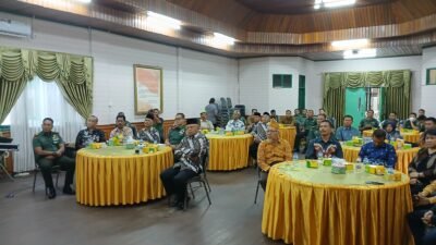 Kodim 0909/Kutai Timur Gelar Vicon dan Halal Bihalal Purnawirawan TNI-Polri