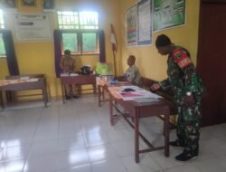 Babinsa Tanah Rubuh Laksanakan Komsos dan Puldata Ter di Wilayah Binaan