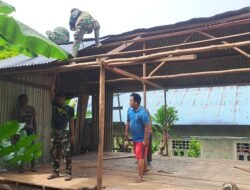 Aksi Pembongkaran Rumah Warga Tandai Dimulainya TMMD Ke-124 Nunukan