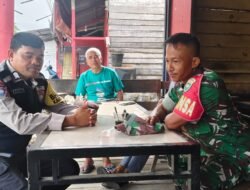 Aksi Sinergi Babinsa dan Bhabinkamtibmas di Aceh Jaya dalam Melaksanakan Komsos