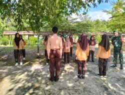Meningkatkan Kedisiplinan dan Rasa Cinta Tanah Air, Babinsa Koramil 1003-05/Sungai Raya Lakukan Latihan PBB
