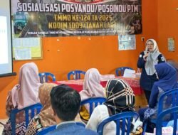 Satgas TMMD 124 Kodim 1009/Tala Gelar Penyuluhan Posyandu & Posbindu PTM