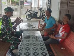 Serda M. Irwandi Babinsa Koramil 01/Sungaimas Laksanakan Komsos Bersama Warga Binaan
