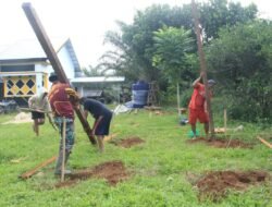 Tower Air Dibangun Secara Gotong Royong Pada TMMD Ke-124 Kodim 1009/Tla