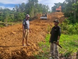 Percepatan TMMD Nunukan: Badan Jalan Mansapa Sepanjang 2,6 Km Digenjot Alat Berat