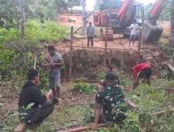 Kurangi Waktu Hingga 15 Menit, TMMD Bangun Jembatan Efisien di Mansapa