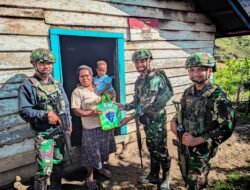 Satgas Yonif 614/RJP Kunjungi Tokoh Agama di Kampung Lowanom