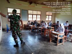 Tumbuhkan Jiwa Patriotisme Siswa, Babinsa Koramil 1509-04/Maffa Berikan Materi Wawasan Kebangsaan