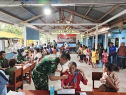 Kodim 1801/Manokwari Dukung Kegiatan Pengobatan Massal Kodam XVIII/Kasuari