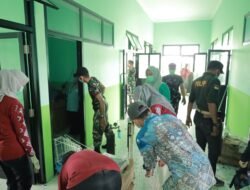 Kodim 1001/HSU-BLG dan Dinas Kesehatan HSU Gelar Karya Bakti di Puskesmas Paminggir