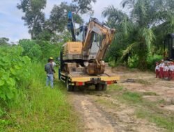 Alat Berat TMMD Kodim 0911/Nunukan Percepat Pembangunan Mansapa