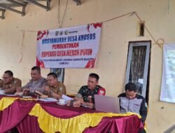 Koramil 1001-05/Lampihong Dukung Pembentukan Koperasi Desa Merah Putih di Teluk Karya