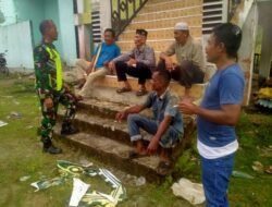 Sertu Ruswandi Babinsa Posramil 12/Panton Reu Laksanakan Komsos Bersama Warga di Gampong Mugo Rayeuk