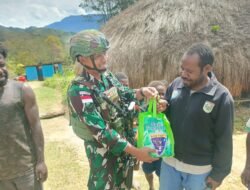 Satgas Yonif 614/RJP Pos Popome Lakukan Anjangsana ke Honai Masyarakat di Kampung Kunia