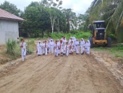 TMMD Nunukan Rampungkan Jalan, “Bocil” Mansapa Bahagia!