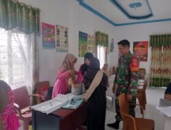 Babinsa Dampingi Kegiatan Posyandu untuk Cegah Stunting di Hulu Sungai Utara