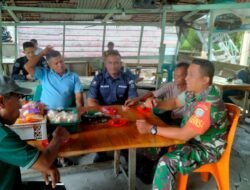 Saweu Keude Kupi, Babinsa Koramil 06/Teunom Bersama Polri Kampanyekan Bahaya Narkoba di Paya Baro