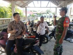 Babinsa Koramil Jaya Ajak Aparatur Gampong Kebersamaan Bangun Desa dan Atasi Permasalahan Warga
