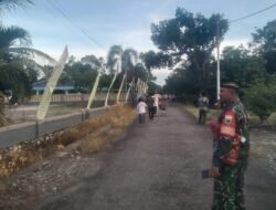 Babinsa Jajaran Koramil 1801-02/Wamare Lakukan Pemantauan Dan Pengamanan Sholat Idul Adha 1446 H