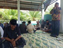 Danramil Teunom Hadiri Kenduri Kuburan, Pererat Tali Silaturahmi dengan Masyarakat Lunggayo