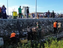 Kodim 1001/HSU-BLG Gelar Karya Bakti Bersih-Bersih dalam Rangka Hari Lingkungan Hidup Sedunia 2025