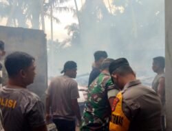Dapur Warga di Pasi Geulima Hangus Terbakar Akibat Kelalaian Kompor Gas