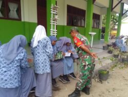 Babinsa Koramil 05/Panga Sebarkan Semangat Literasi Melalui Program Motor Pintar di SMAN 1 Panga