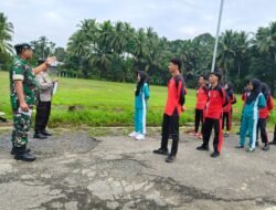 Babinsa dan Bhabinkamtibmas Seleksi Paskibra Tingkat Kecamatan Lampihong