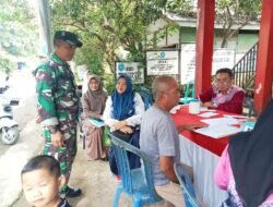 Pendampingan Posyandu Wujud Kepedulian Babinsa Koramil 1003-01/Telaga Langsat Terhadap Kesehatan Masyarakat