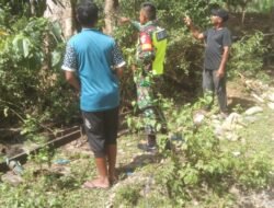 Serda M.Irwandi Babinsa Koramil 01/Sungaimas sosialisasi karhutla di Desa binaan