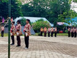 Kegiatan Jambore Ranting Kwartir Ranting Kecamatan Simpur-Kalumpang: Babinsa Berperan Aktif Mendukung Kegiatan Kepramukaan