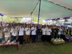 Dandim 1203/Ktp Bersama Menghadiri Penyerahan Alat Mesin Pertanian Oleh Wamentan RI Bapak Sudaryono,B.Eng.,M.M,MBA.