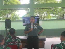 Dandim 1203/Ketapang Beserta Anggota Vicon Pengarahan Pangdam XII/Tpr Kepada Seluruh Jajaran