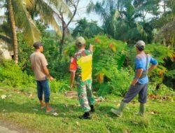 Cegah Karhutla, Babinsa Koramil 01/Sungaimas Lakukan Patroli dan Sosialisasi