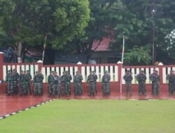 Dandim 1509/Labuha dan Personil Kodim 1509/Labuha Ikuti Peringatan HUT Bhayangkara ke 79