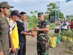 Kodim 1001/HSU-BLG Gelar Karya Bakti Penanaman Pohon dalam Rangka HUT Kodam VI/Mulawarman