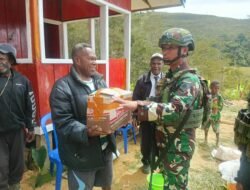 Satgas Yonif 614/RJP Jaga Keamanan di Kampung Popome, Lanny Jaya